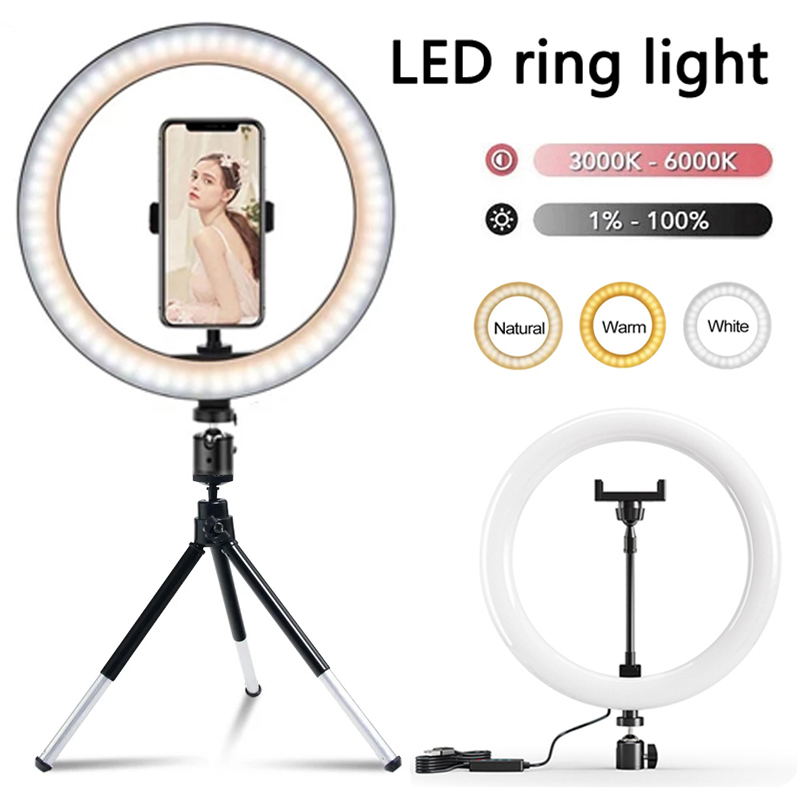 Photography Video Lighting Kit - 12 inch LED Ring light Photography