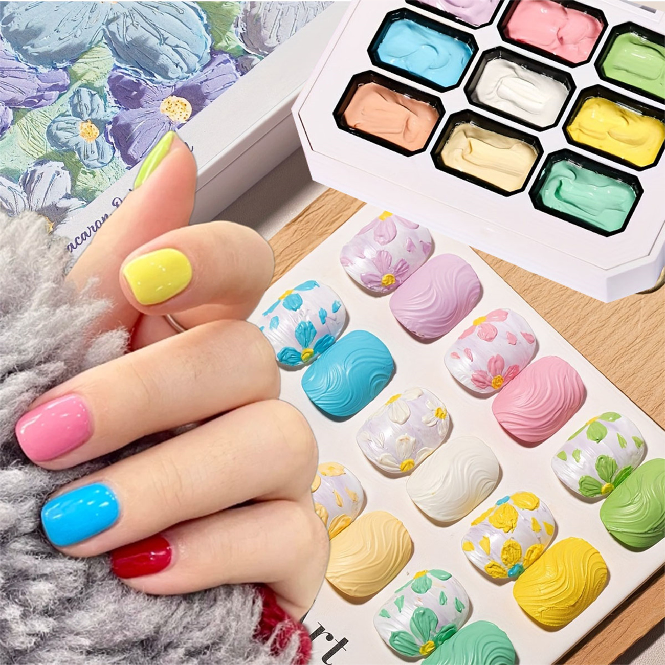 Photography Lighting Gels - 1pc 9-color Makaron solid nail polish