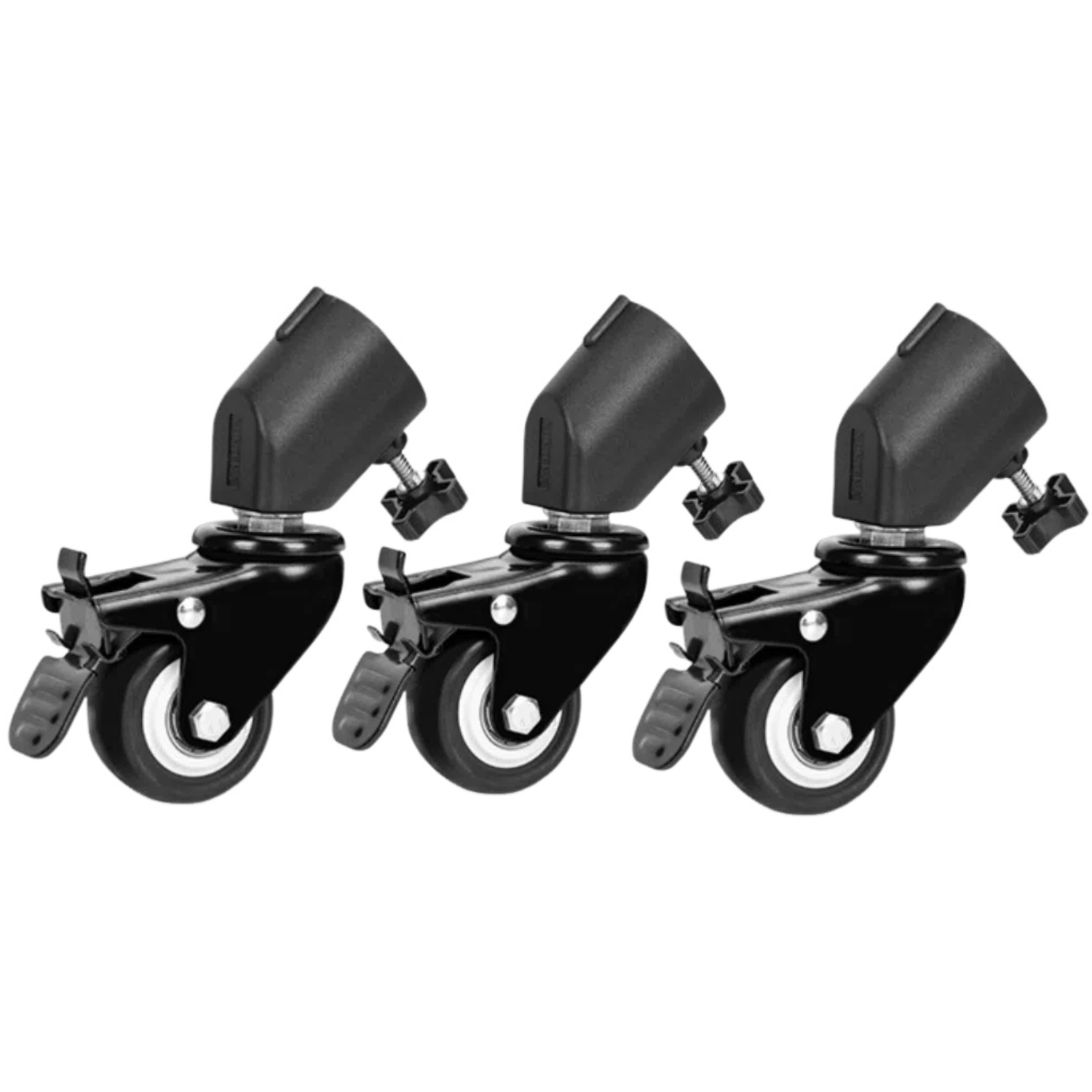 Photography Video Lighting Kit - 3Pcs C-Stand Swivel Caster Wheel Set,25MM