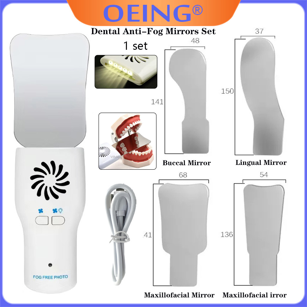 Photography Video Lighting Kit - AG Dental Anti-Fog Mirrors Set Fog