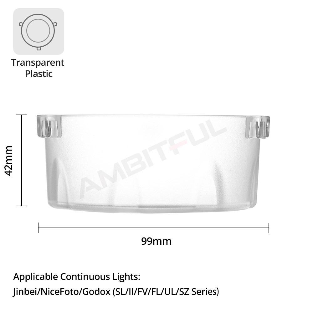 Photography Lighting Godox - Godox Bowens Mount Glass Cover Protector
