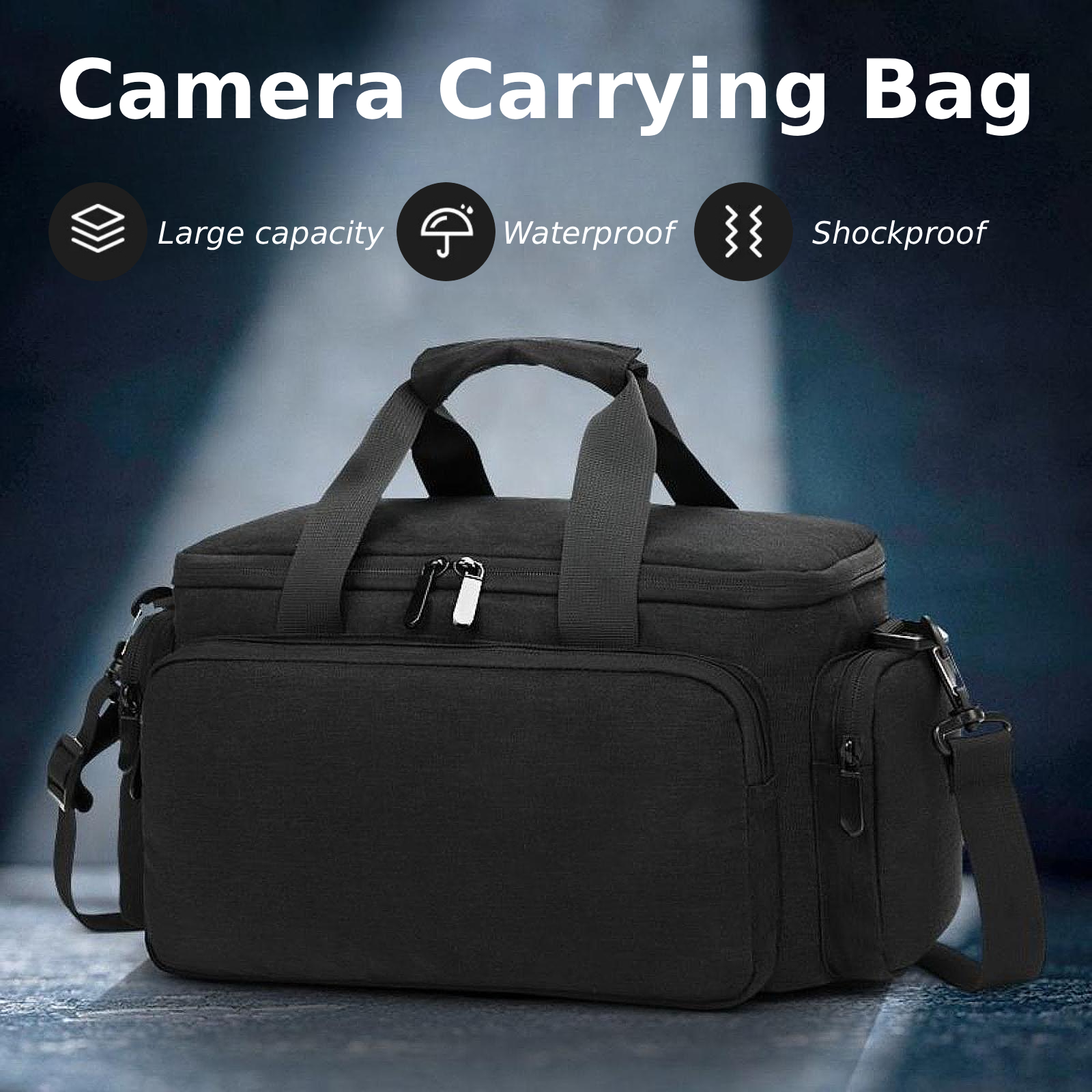 Photography Lighting Bag - Portable Camera Storage Bag Large Capacity