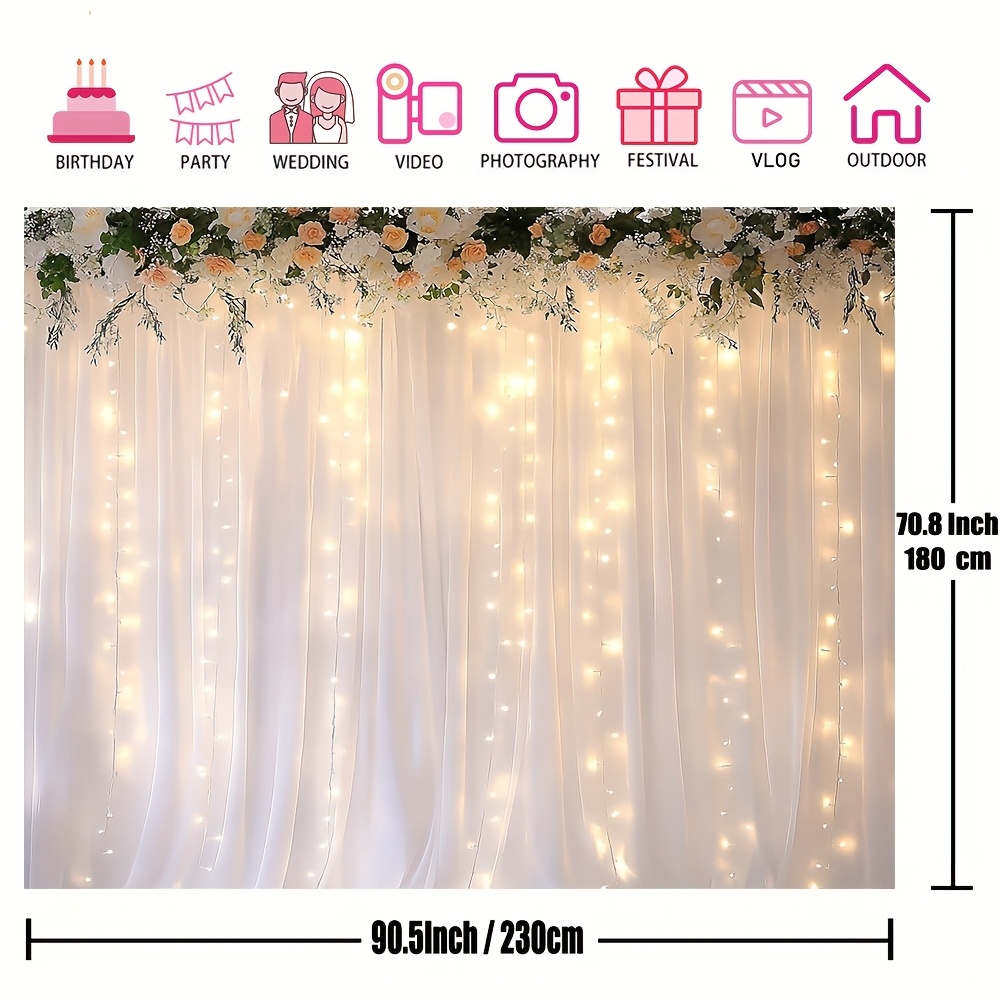 1 white tulle curtain with war - Photography Lighting Design 리뷰 및 가격