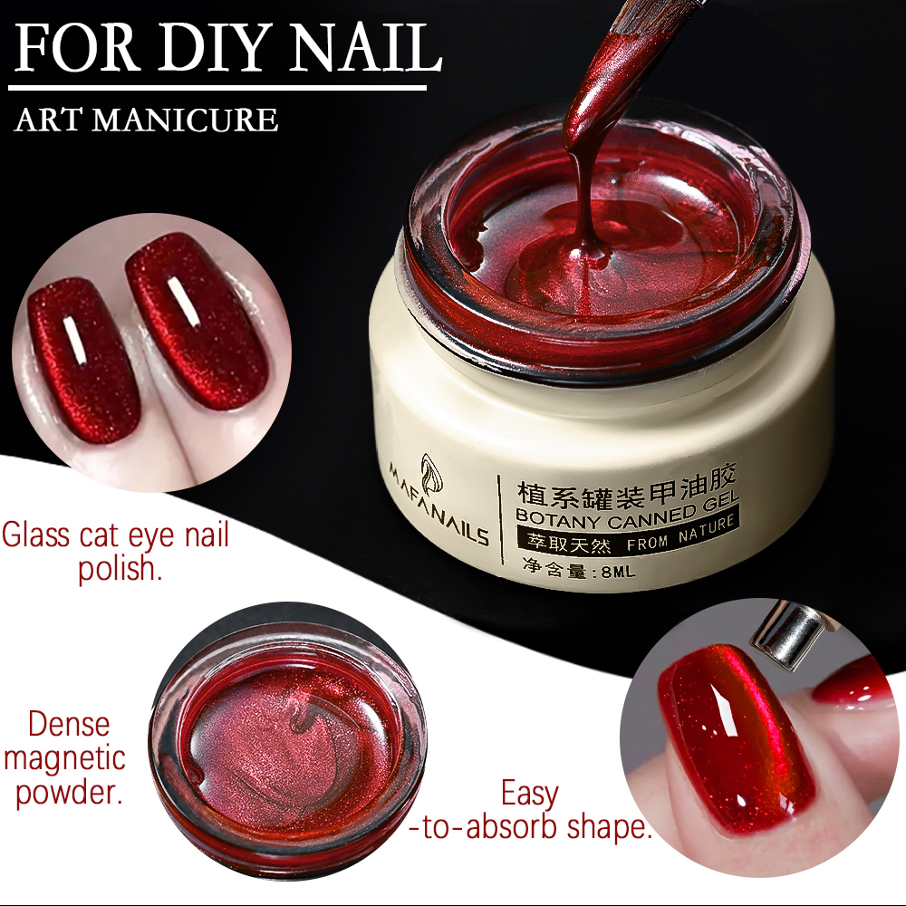 8ml Ruby Red Cat Eye Gel Nail  - Photography Lighting Gels 리뷰 및 가격