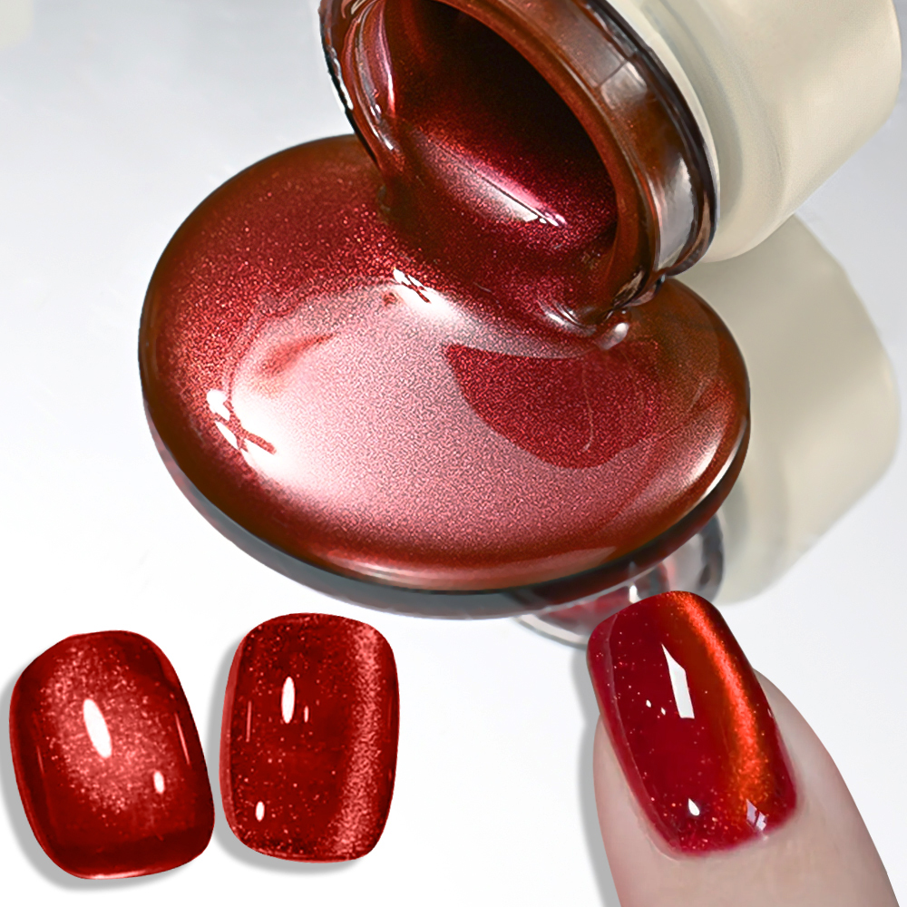 8ml Ruby Red Cat Eye Gel Nail  - Photography Lighting Gels 리뷰 및 가격