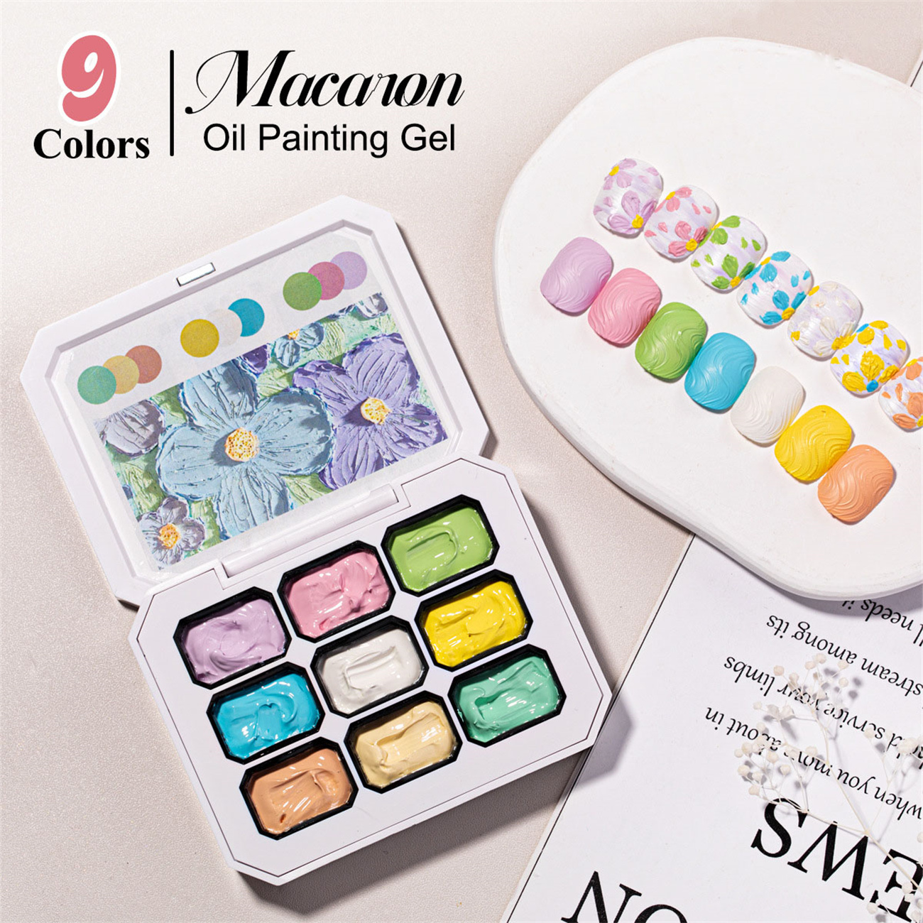 1pc 9-color Makaron solid nail - Photography Lighting Gels 리뷰 및 가격
