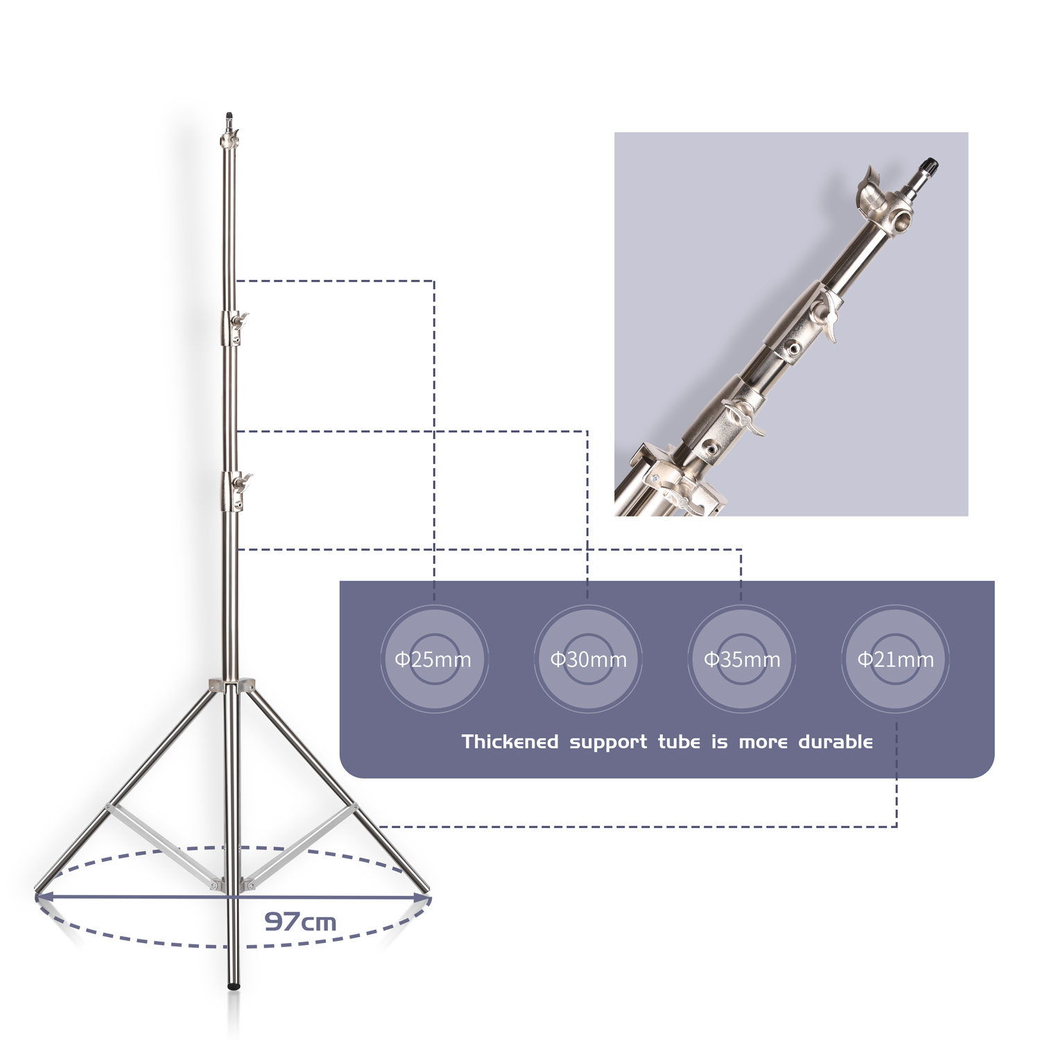 SH 2.8M Stainless Steel Light  - Photography Lighting Background 리뷰 및 가격