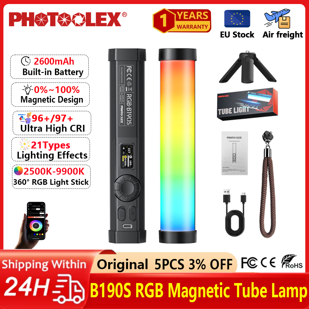 PHOTOOLEX RGB Video Light Hand - Photography Lighting Design 리뷰 및 가격