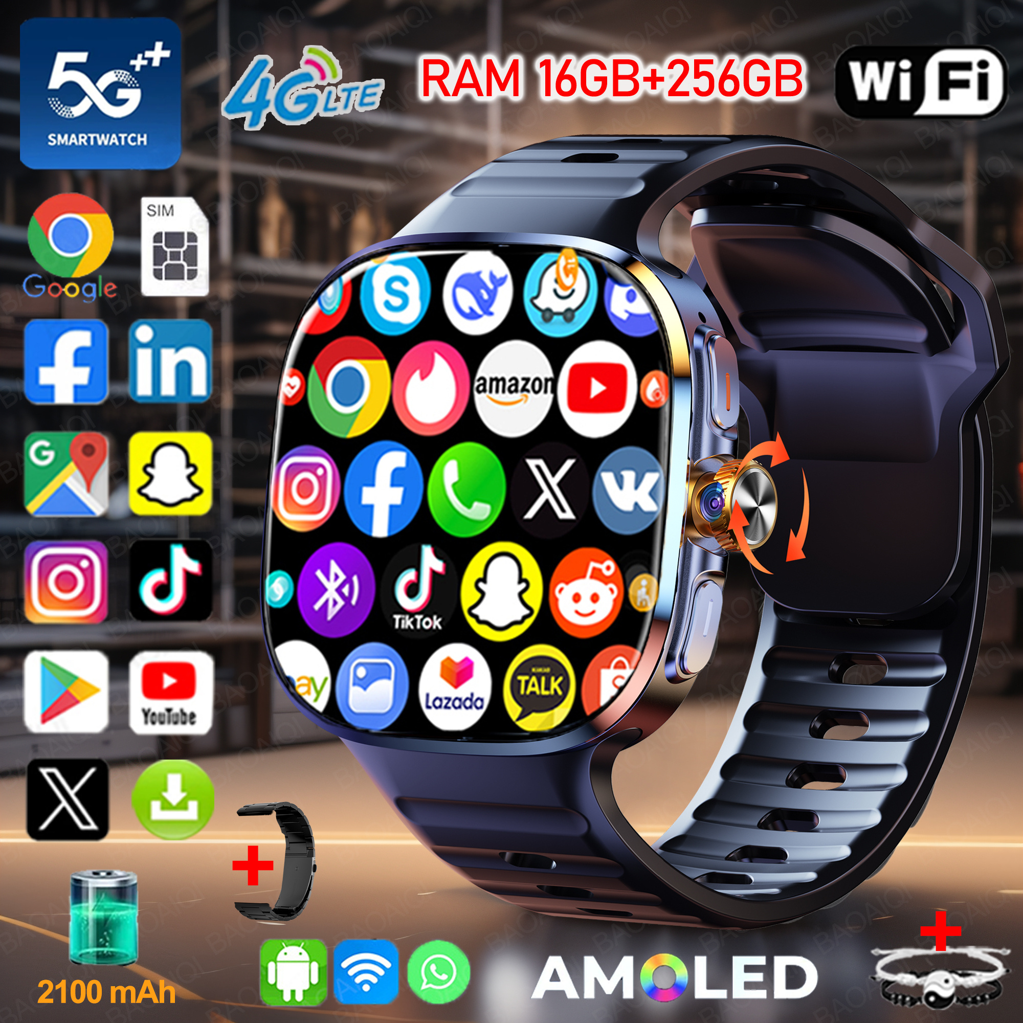New Large Screen Smartwatch 4G - Photography Lighting Gels 리뷰 및 가격