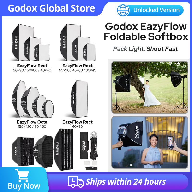 Godox EazyFlow Foldable Softbo - Photography Studio Lighting Set Up 리뷰 및 가격