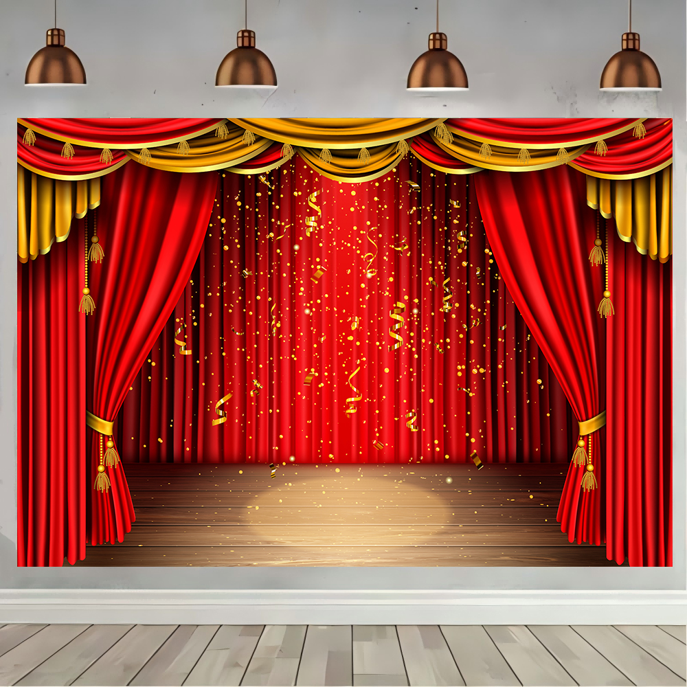 Red Theater Curtain Party Back - Photography Lighting Background 리뷰 및 가격