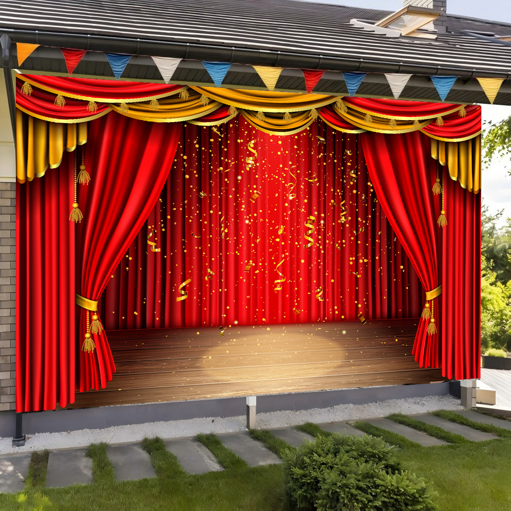 Red Theater Curtain Party Back - Photography Lighting Background 리뷰 및 가격