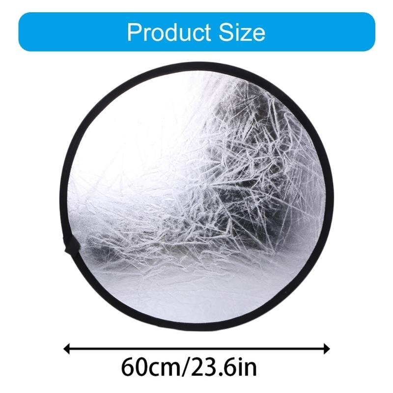 2 in 1 55-60cm Light Mulit Col - Reflector Disc Silver 리뷰 및 가격