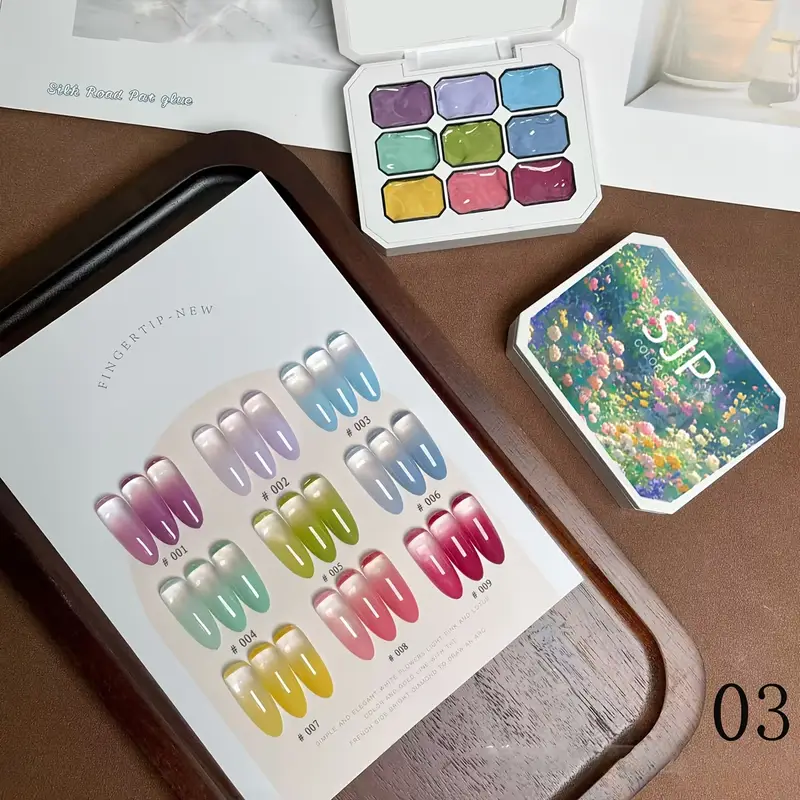 9 Colors Solid Nail Polish Pal - Photography Lighting Gels 리뷰 및 가격