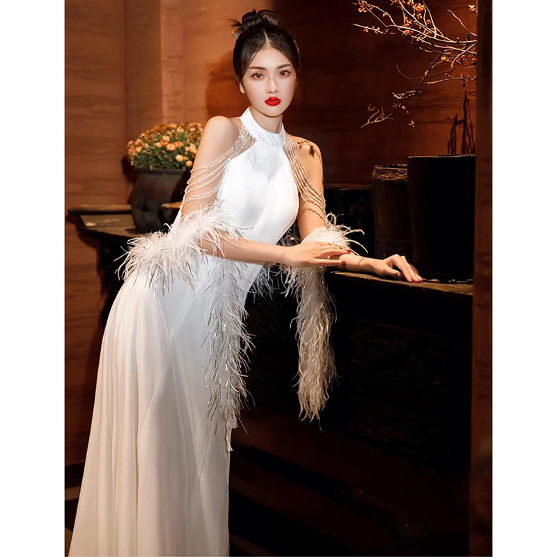 Light Wedding Dress Satin Neck - Photography Lighting Design 리뷰 및 가격