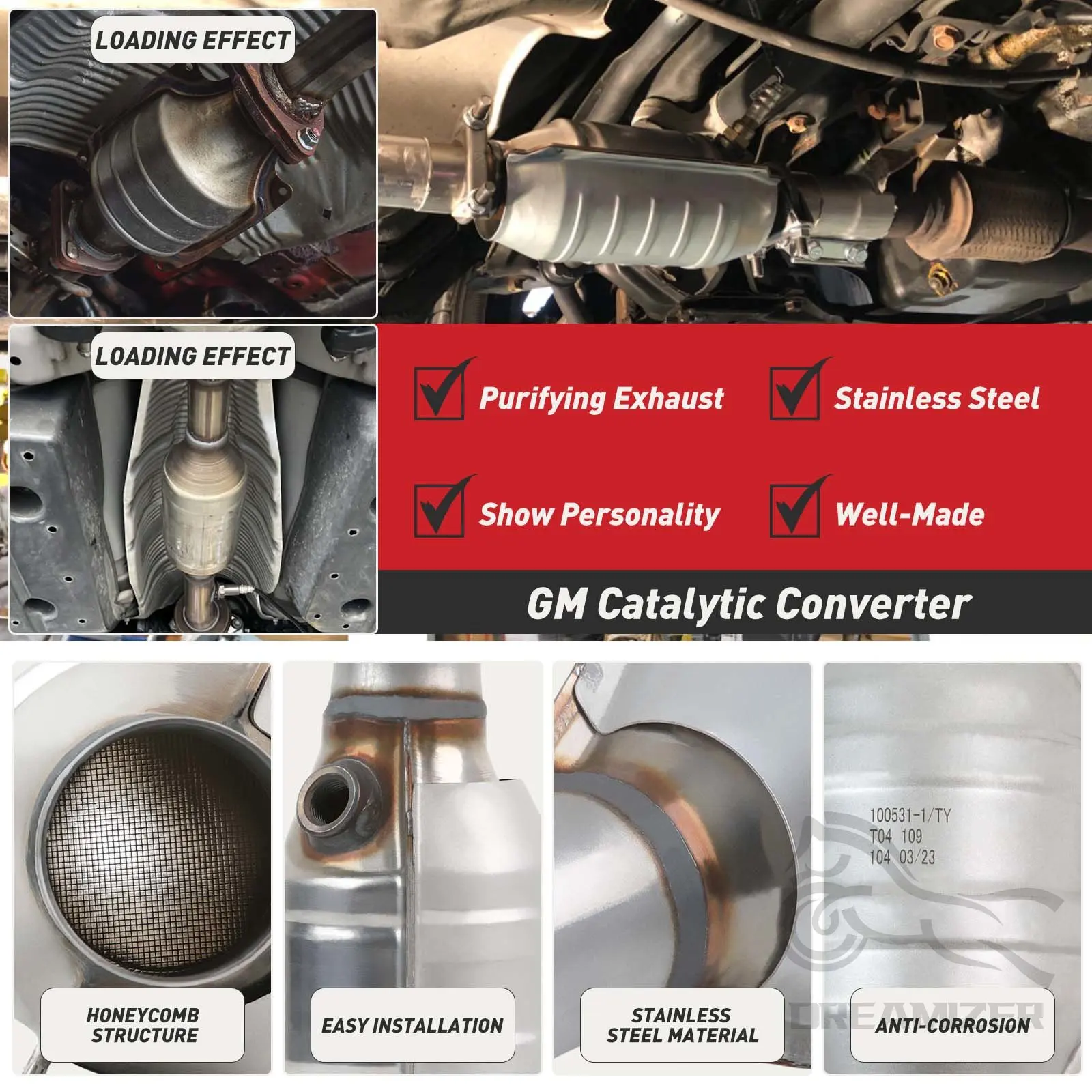 Three-Way Catalytic Converter  - Honeycomb Grid Filter 리뷰 및 가격