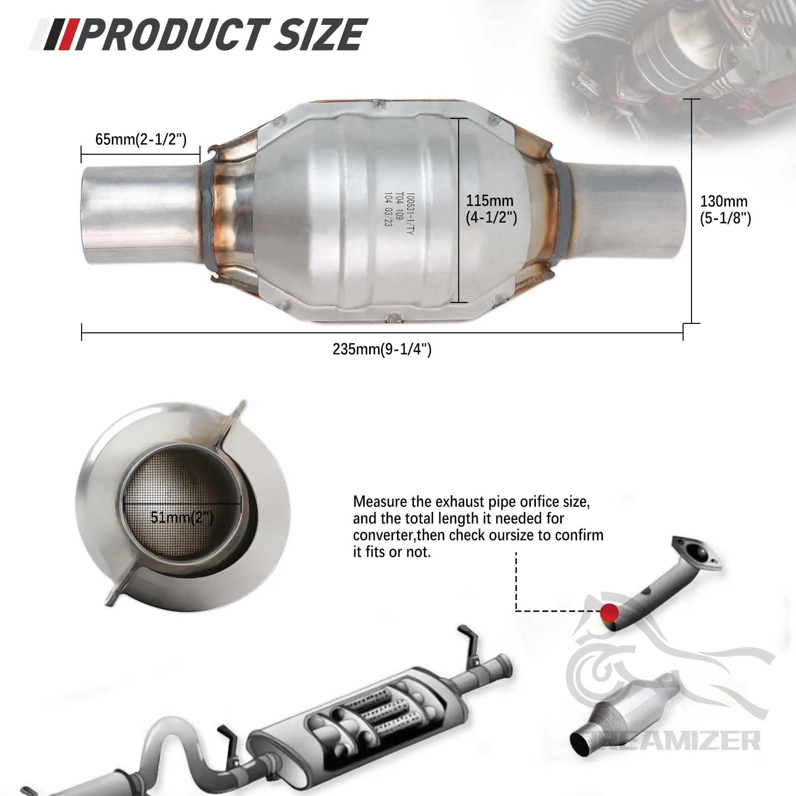 Three-Way Catalytic Converter  - Honeycomb Grid Filter 리뷰 및 가격