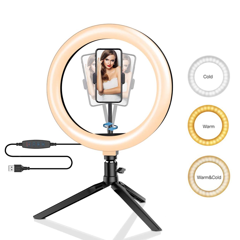 26cm 10 inch Led Ring Selfie L - Photography Video Lighting Kit 리뷰 및 가격