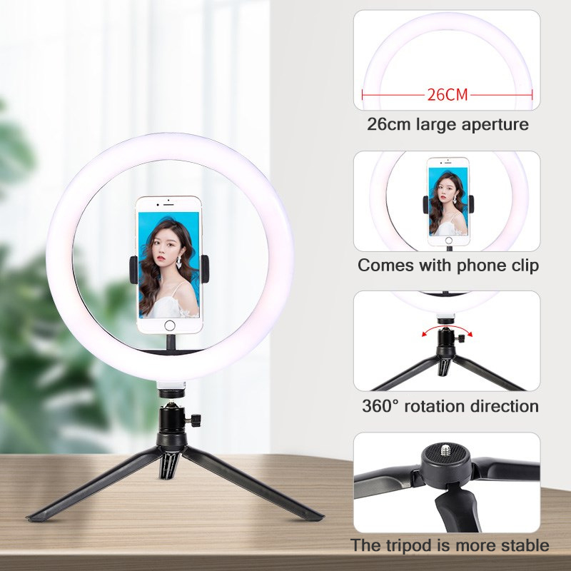 26cm 10 inch Led Ring Selfie L - Photography Video Lighting Kit 리뷰 및 가격