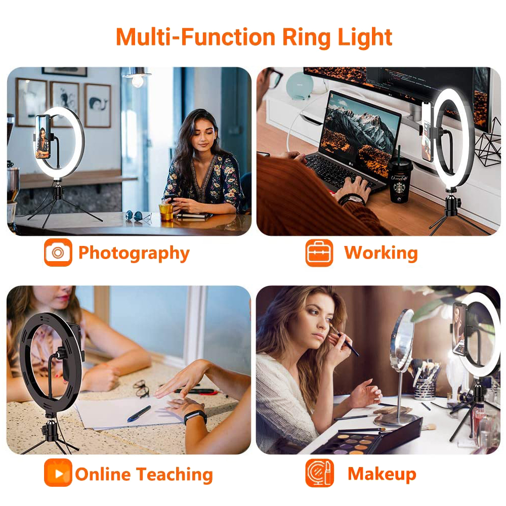 26cm 10 inch Led Ring Selfie L - Photography Video Lighting Kit 리뷰 및 가격