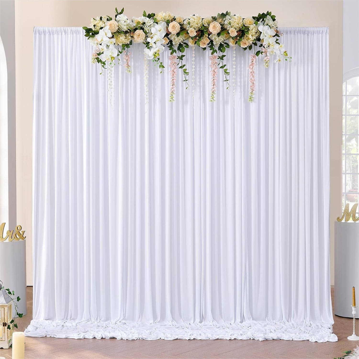 White Backdrop Curtains 10x10  - Photography Of Lighting 리뷰 및 가격