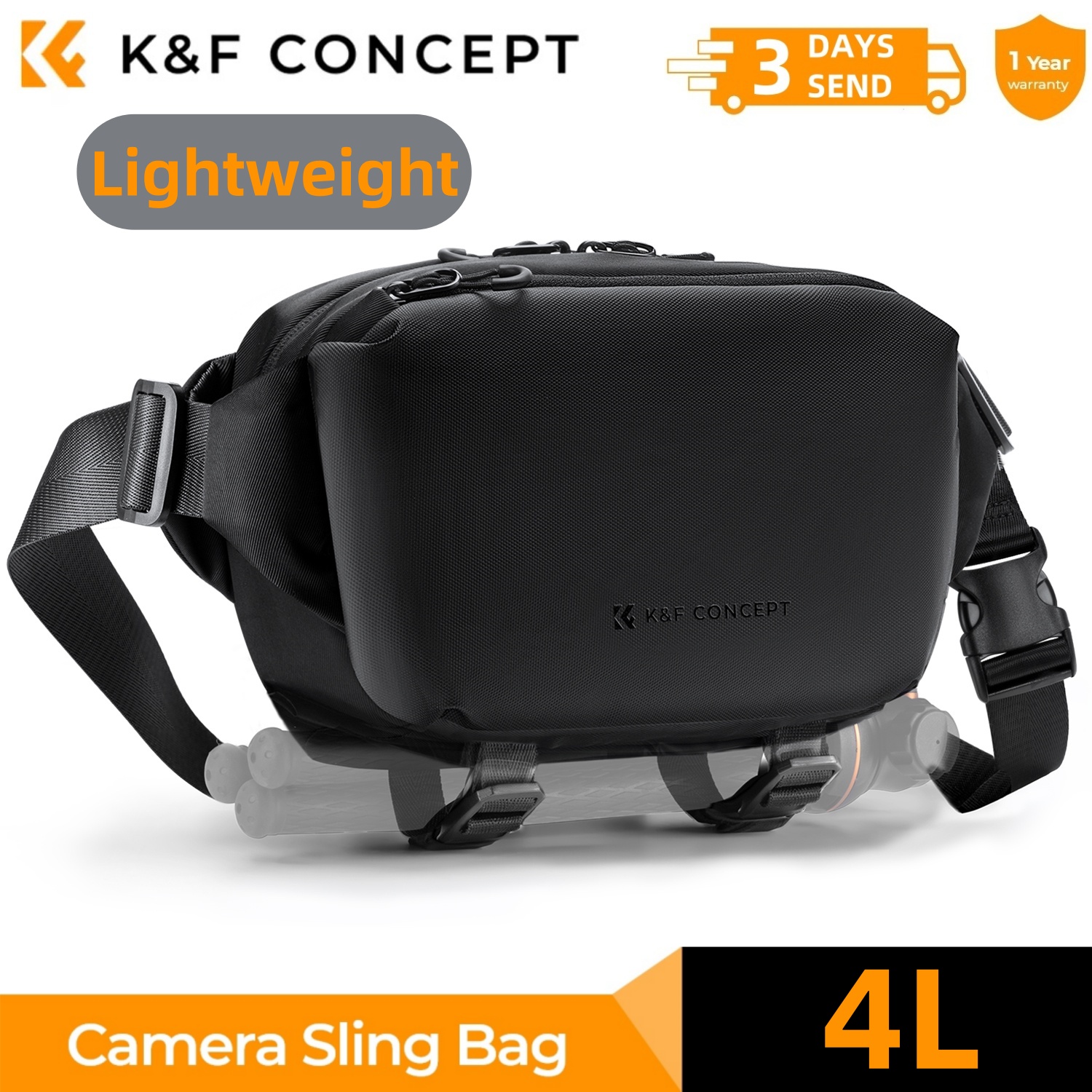 K&F CONCEPT 4L Camera Sling Ba - Photography Lighting Bag 리뷰 및 가격
