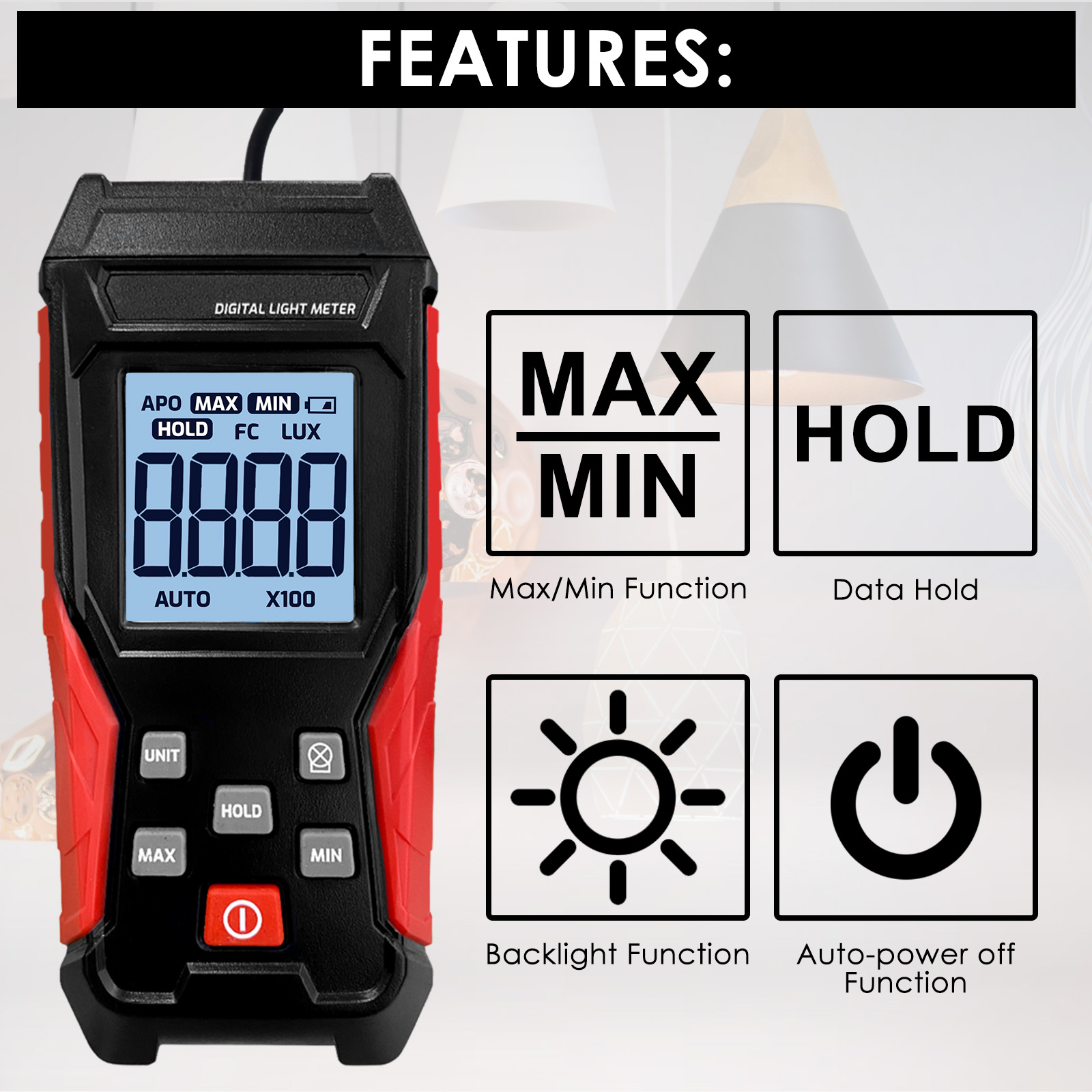 200000Lux Digital Light Lux Me - Photography Lighting Test 리뷰 및 가격