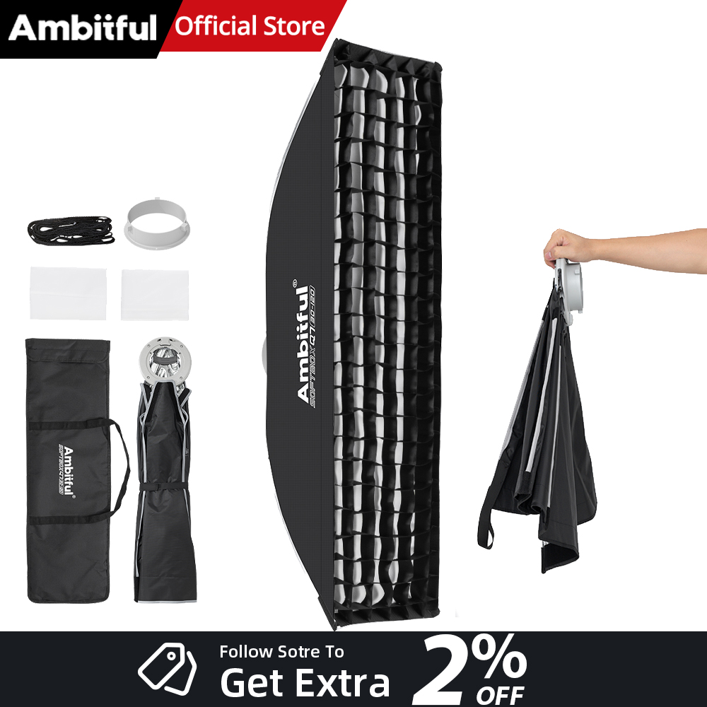 AMBITFUL Q7-II 30*120cm Bowens - Photography Studio Lighting Set Up 리뷰 및 가격