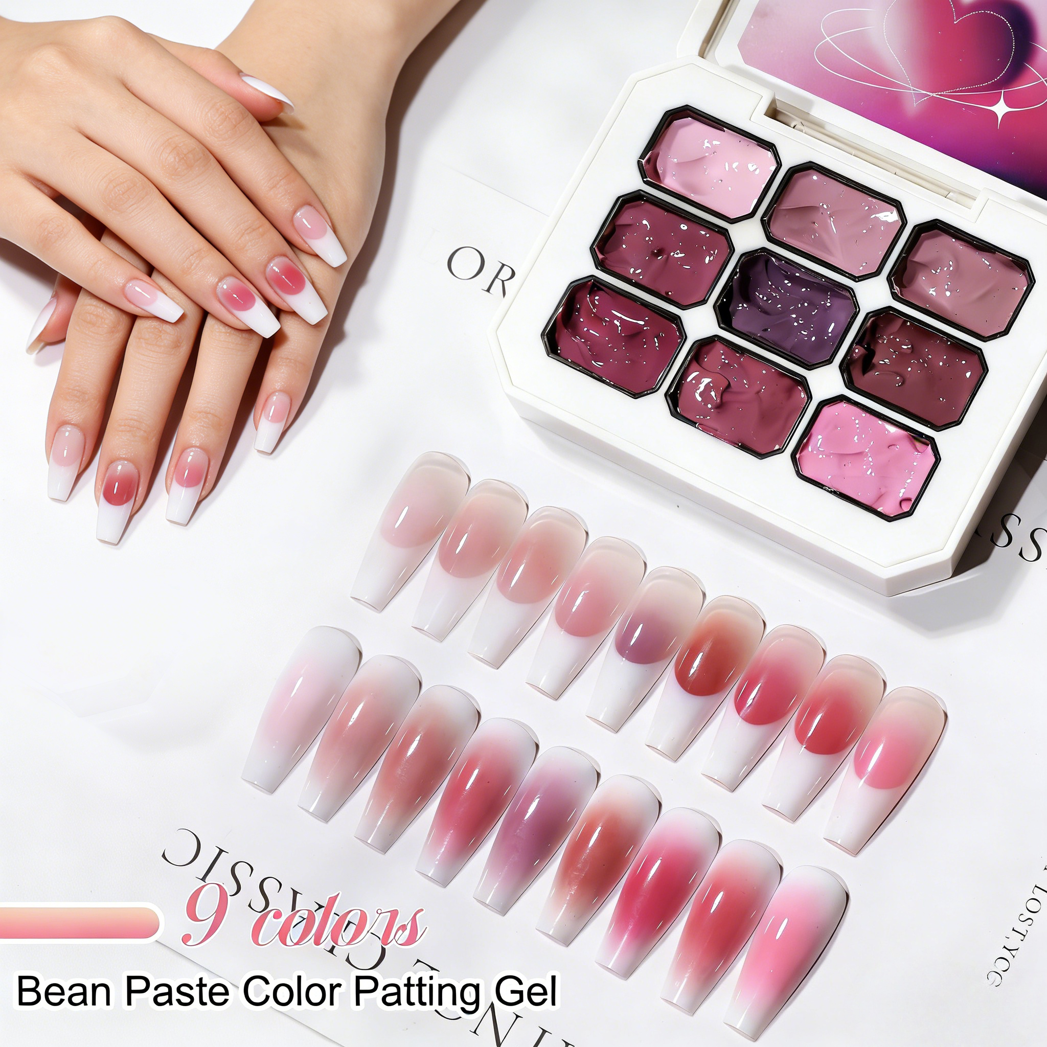 1pc 9 Colors Pink Patting gel  - Photography Lighting Gels 리뷰 및 가격