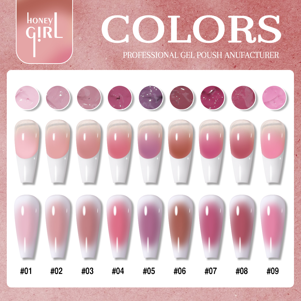 1pc 9 Colors Pink Patting gel  - Photography Lighting Gels 리뷰 및 가격