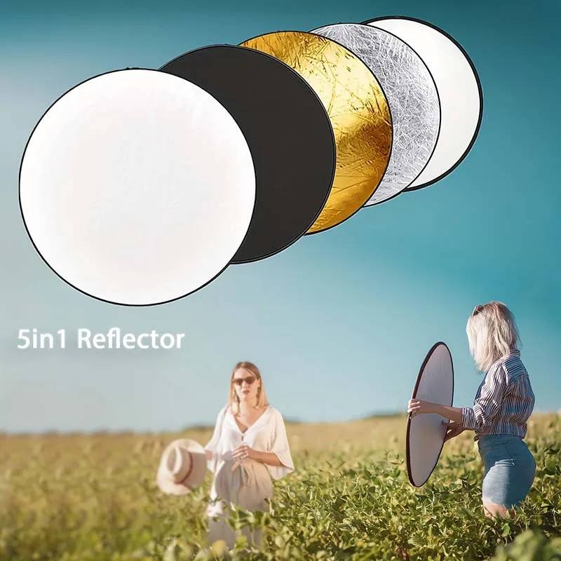 1pc Portable five in one refle - Reflector Disc Silver 리뷰 및 가격