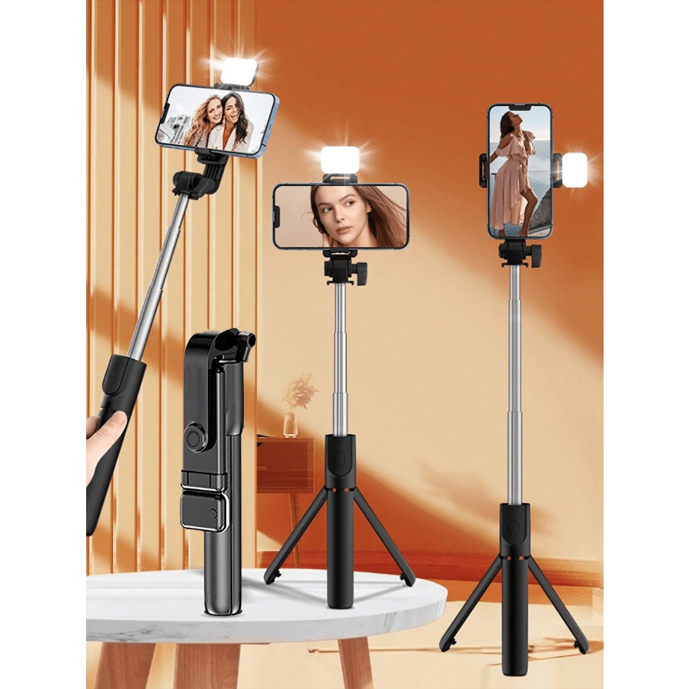 1pc Portable Selfie Stick With - Photography Of Lighting 리뷰 및 가격