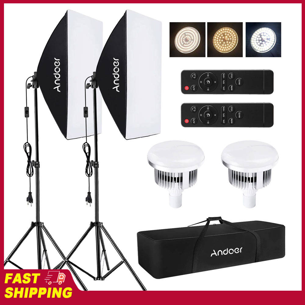 Andoer Softbox Lighting Set St - Photography Video Lighting Kit 리뷰 및 가격