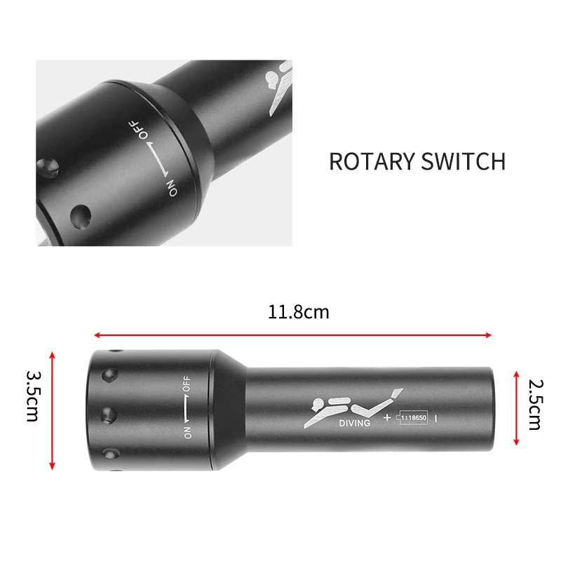 New T6 LED Diving Torch Long-R - Photography Of Lighting 리뷰 및 가격
