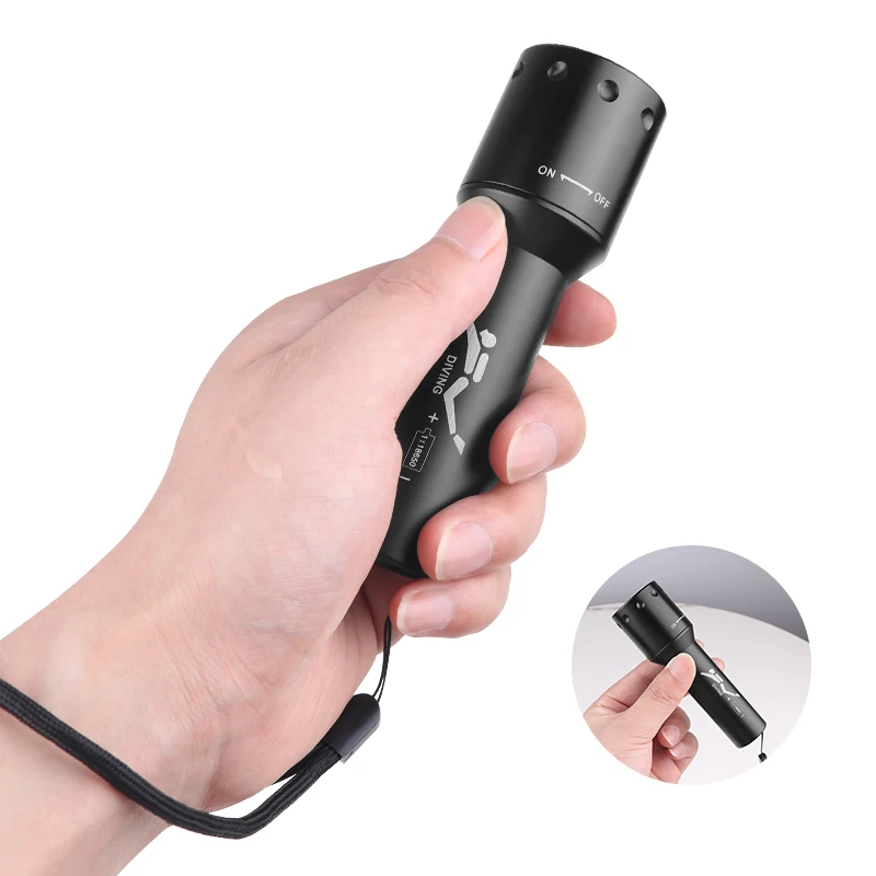 New T6 LED Diving Torch Long-R - Photography Of Lighting 리뷰 및 가격