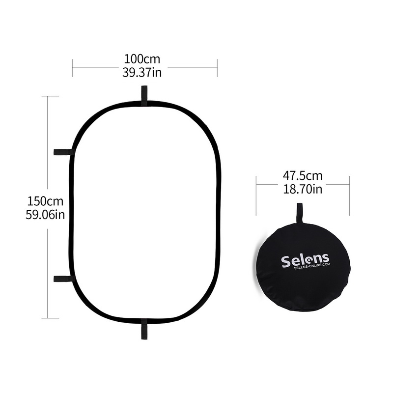 100X150CM Foldable Oval Reflec - Photography Lighting Bag 리뷰 및 가격