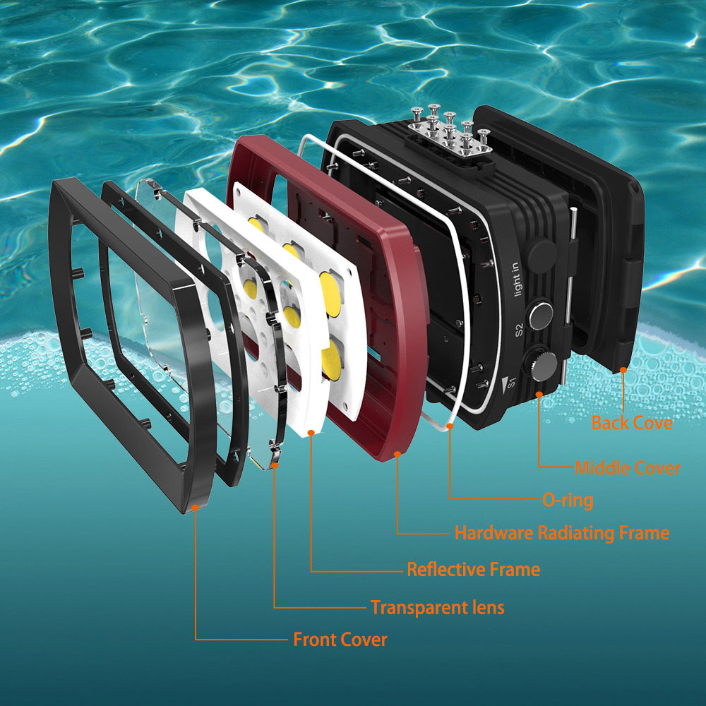 Seafrogs Aluminum LED Diving L - Photography Lighting Brand 리뷰 및 가격
