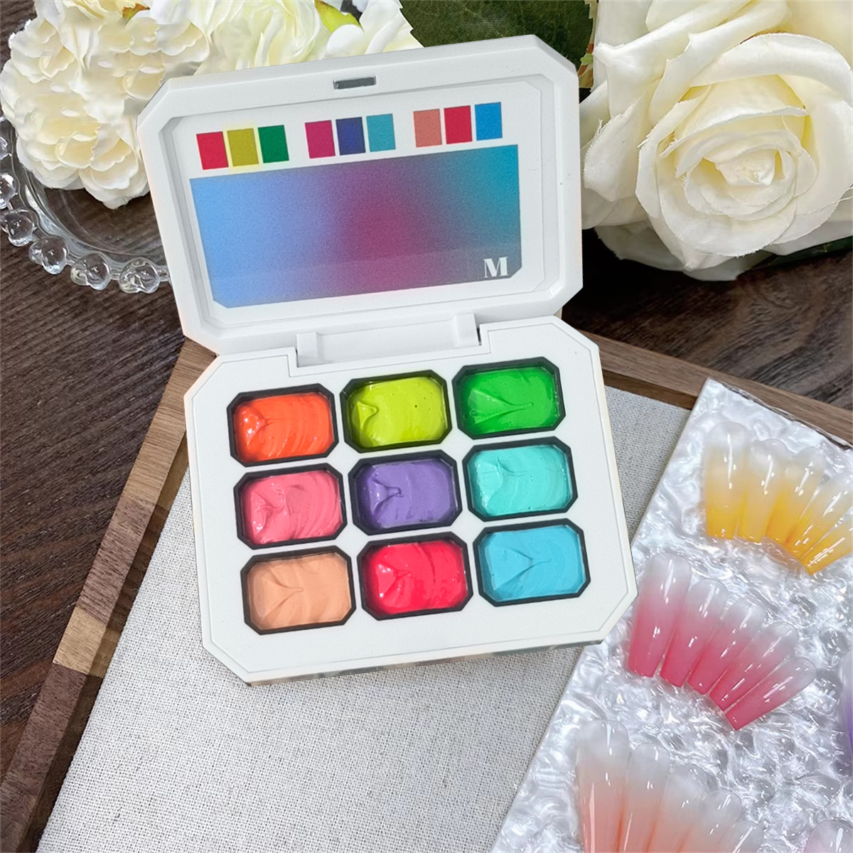 1pc 9-color solid nail polish  - Photography Lighting Gels 리뷰 및 가격