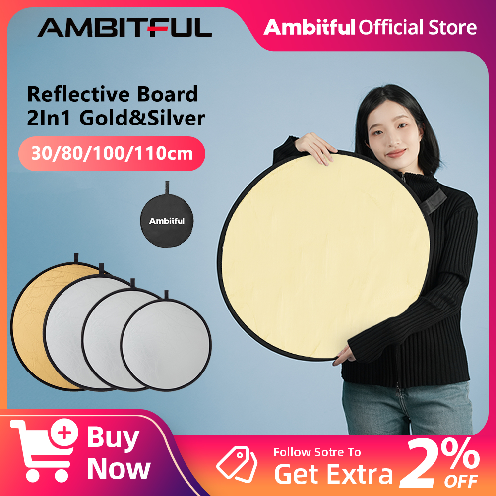 AMBITFUL 2in1 60cm 80cm 110cm  - Reflector Disc Silver 리뷰 및 가격