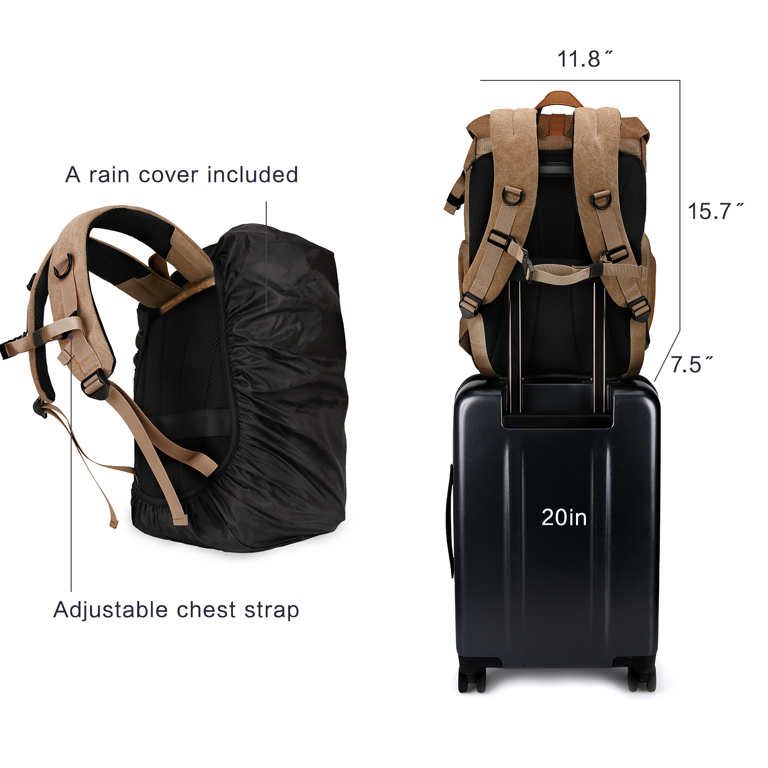 BAGSMART Camera Bag DSLR Photo - Photography Lighting Bag 리뷰 및 가격